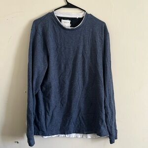 Denim and Flower long sleeve nice shirt